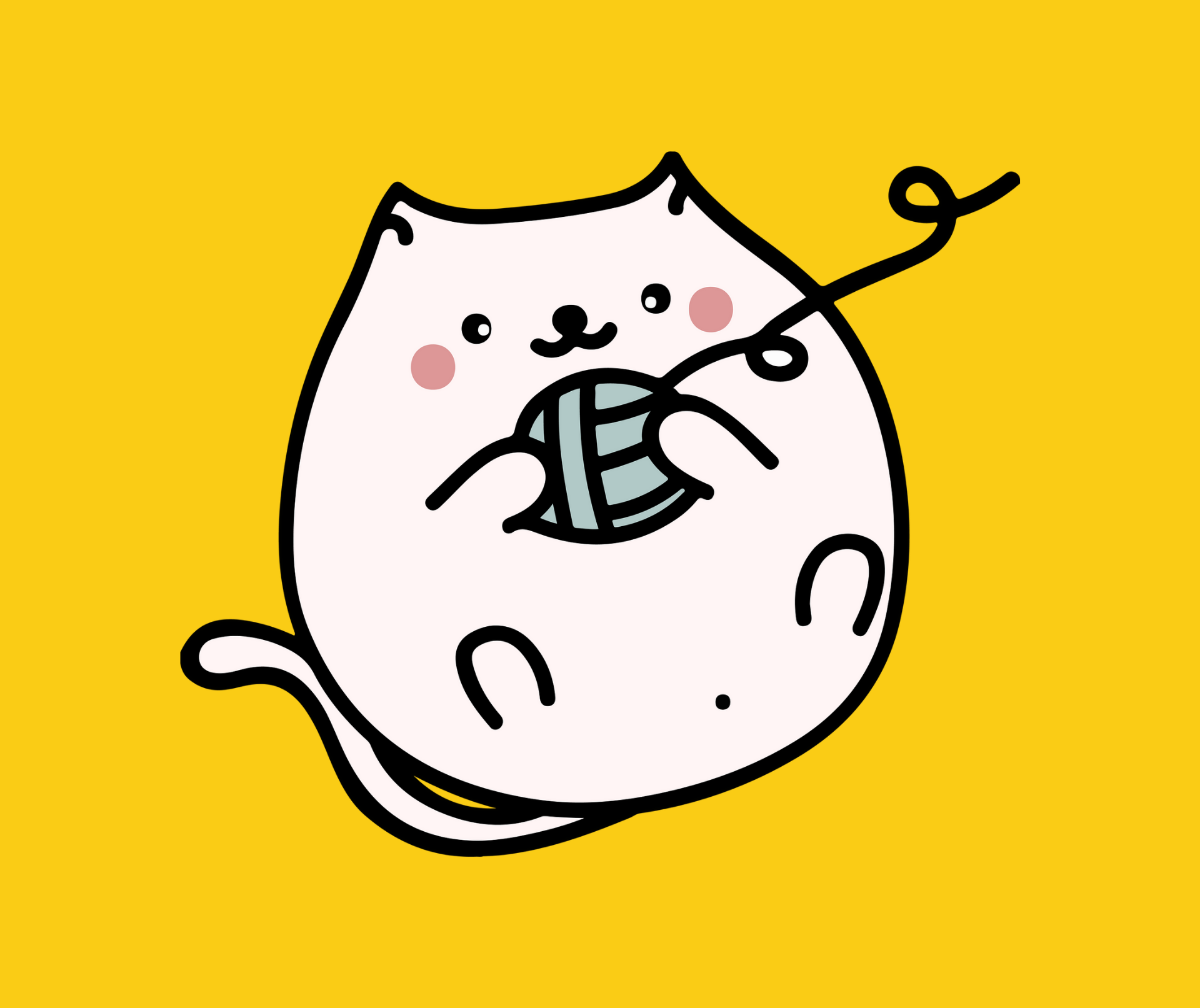 Carton cat imported from https://pixabay.com/illustrations/cat-kitten-ball-pet-feline-4475583/